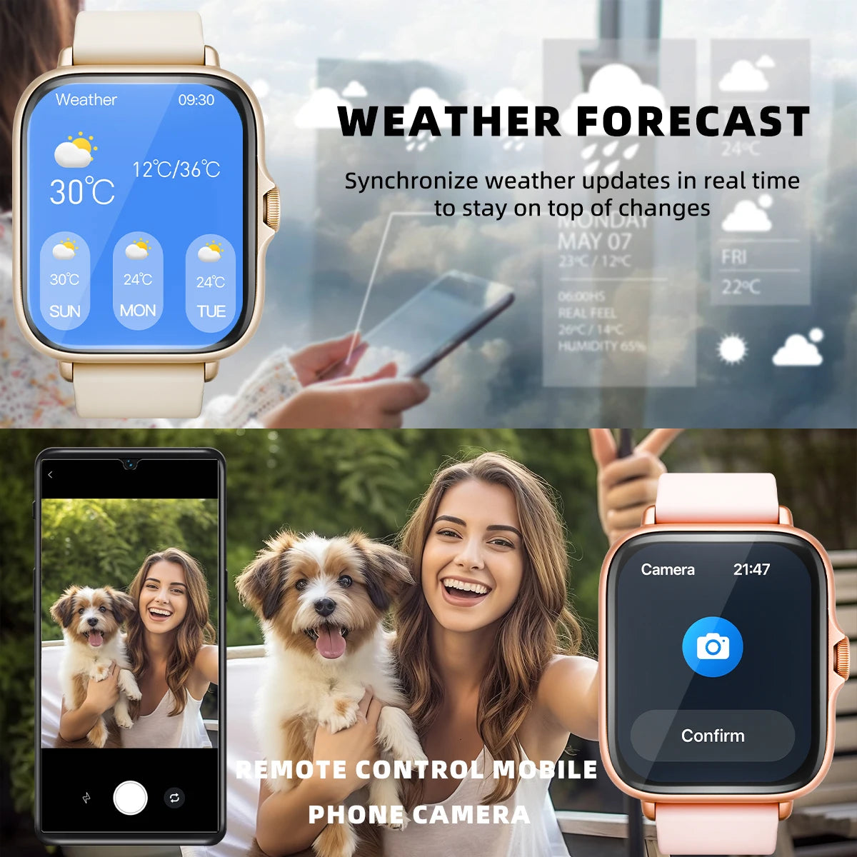 AquaSync™ 1.83” SmartWatch – Power, Style, and Control at a Glance