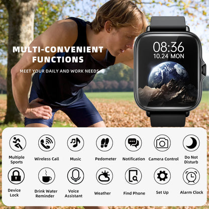 AquaSync™ 1.83” SmartWatch – Power, Style, and Control at a Glance