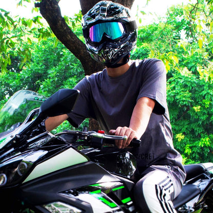 Motocross Dirt Bike Motorcycle Goggles for Youth and Adult | UV400 Windproof Dustproof,Offroad ATV MX General Riding Goggles,With Adjustable Strap