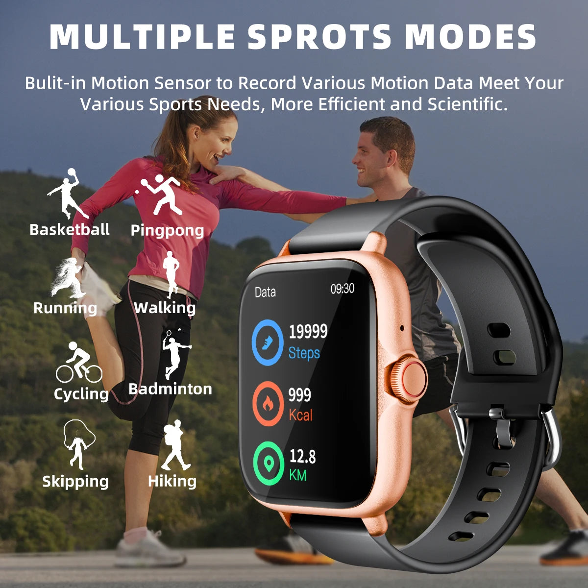 AquaSync™ 1.83” SmartWatch – Power, Style, and Control at a Glance
